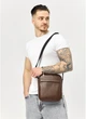 Мужская сумка мессенджер через плечо из экокожи Sambag Коричневая (1003019723) - изображение 2