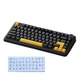 Игровая механическая клавиатура AULA F75 с RGB подсветкой Thunder Black, ENG + наклейки UA\RU - изображение 1