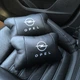 Набор автомобильных подушек 2 шт для Opel, натуральная кожа, стильные черные подголовники - изображение 2