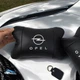 Набор автомобильных подушек 2 шт для Opel, натуральная кожа, стильные черные подголовники - изображение 4