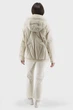 Жіноча стьобана куртка casual з капюшоном для осені та весни Snow Owl (молочний, S), 31257, 26149 - изображение 4