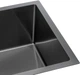 Кухонна мийка GRANADO Under Top L Steel S201 Black - зображення 5