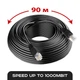 Наружный интернет кабель 90м патч корд кабель для интернета CAT5e LAN UTP (Gigabit RJ45, до 1000Мбит/с) (88126SK) - изображение 1
