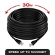 Наружный интернет кабель 30м патч корд кабель для интернета CAT5e LAN UTP (Gigabit RJ45, до 1000Мбит/с) (0459unk) - изображение 1
