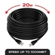Наружный интернет кабель 20м патч корд кабель для интернета CAT5e LAN UTP (Gigabit RJ45, до 1000Мбит/с) (0457unk) - изображение 1