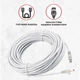 Сетевой медный патч корд Kabelist 50м U/UTP Cat5e 24AWG кабель для интернета с высокой скоростью 1000 мбит/с (88047sk) - изображение 4