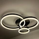Люстра светодиодная потолочная LUMINARIA GENNY ROUND RGB 80W 4R 605x420 BLACK 220V IP20, LED светильник с пультом ДУ - изображение 4