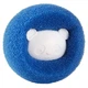Многоразовые мячики для стирки одежды Blue Panda набор шариков - ловушек для собирания ворса / шерсти / ниток / волос во время машинной стирки одежды, 2 шт, синий (104303816) - изображение 6