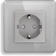 Умная WiFi розетка 1DAL Серый Стекло, Защитные шторки G86D-ST.WF.GR) - изображение 2