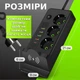 Мережевий фільтр-подовжувач з бездротовою зарядкою, 3 розетками, 4 USB, 1 Type-C трійник переноска Білий 3м - зображення 4