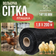 Сетка пластиковая птичка 1,8х200м Bradas 14х16см 40г/м² вольерная декоративная для ограждения забора от птиц - изображение 1