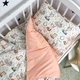 Детское постельное белье в кроватку 120х60 см для девочки Oh My Kids «Зайчики Лисички» персиковый - изображение 6