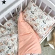 Детское постельное белье в кроватку 120х60 см для девочки Oh My Kids «Зайчики Лисички» персиковый - изображение 7