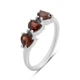 Серебряное кольцо с натуральным гранатом 1.65ct, вес изделия 2,57 гр (2181613) - изображение 1