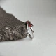 Серебряное кольцо с натуральным гранатом 1.65ct, вес изделия 2,57 гр (2181613) - изображение 2