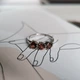Серебряное кольцо с натуральным гранатом 1.65ct, вес изделия 2,57 гр (2181613) - изображение 5
