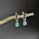 Серебряные серьги с натуральным изумрудом 1.632ct (2179924) - изображение 3