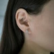 Серебряные серьги с фианитами (2177548) - изображение 6