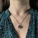 Серебряная подвеска с раухтопазом (дымчатым кварцем) 4.405ct, фианитами (2183570) - изображение 7