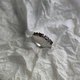 Серебряное кольцо с натуральным гранатом 1.081ct, вес изделия 1,93 гр (2181507) - изображение 3