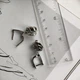Серебряные серьги с натуральным раухтопазом (дымчатым кварцем) 8.502ct, фианитами (2180593) - изображение 4