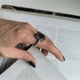 Срібна каблучка з натуральним сапфіром 1.917ct, смарагдом, рубіном, вага виробу 5,01 гр (2182382) - зображення 6