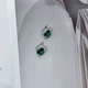 Срібні сережки з натуральним агатом 5.61ct (2173625) - зображення 3