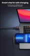 Кабель USB Type-C для швидкого заряджання Huawei Mate (1 метр), 90 градусів, чорний - зображення 9