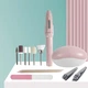 Фрезер для маникюра и педикюра Beauty Manicure Set с насадками на батарейках розовый - изображение 2