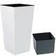 Горщик для квітів URBI 325мм квадратний з вкладкою "2"в"1" Білий 74975-449 - изображение 2