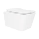 Унитаз подвесной Qtap Crow Rimless безободковый с сиденьем Soft-close QT05335170W - изображение 1