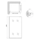 Душевая перегородка Qtap Walk-In Standard BLM201.C8 100х200 см, стекло Clear 8 мм, покрытие CalcLess - изображение 2