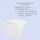 Унитаз подвесной Jay Ultra Quiet и Tern Ultra Quiet комплект для ванной комнаты бесшумный смыв керамика сантехника (600839) - изображение 6