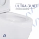 Напольный унитаз Qtap Robin Ultra Quiet безобедочный с сиденьем Soft-close для ванной комнаты туалетный унитаз (600575) - изображение 5