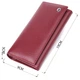 Практичный кошелек для женщин из натуральной кожи ST Leather 23098 бордовый - изображение 7