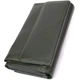 Горизонтальный кошелек с карманом для телефона из натуральной кожи ST Leather 23068 зеленый - изображение 2