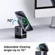 Беспроводное зарядное устройство UGREEN W709 2-in-1 Wireless Charger for iPhone&AirPods Grey (45775) - изображение 5