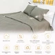 Летний постельный комплект MirSon №2496 Silk Kapok 16-5803 Geronimo одеяло 155х215 см + наволочки 2 х 50х70 см + простынь 150x220 см (2200003098754) - изображение 2