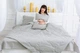 Летний постельный комплект MirSon №2500 Silk Kapok 16-5703 Light Gray одеяло 110х140 см + наволочки 2 х 40х60 см + простынь 110x160 см (2200003098662) - изображение 5