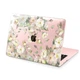 Чехол пластиковый для Apple MacBook Air 15 M2 M3 M4 M5 2023-2026 (Акварельные цветы бежевые) A2941/A3114/A3241/A3448 макбук - изображение 6