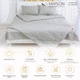 Летний постельный комплект MirSon №2560 Хлопок 16-5703 Light Gray Одеяло + 2 подушки 50x70 + 2 наволочки + простынь (2200003103205) - изображение 2