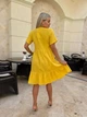 Жіноча літня муслінова сукня з воланом Uaclothes 48-52 Жовтий (like32681-128881361) - зображення 4