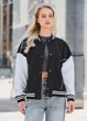 Жіночий трикотажний бомбер Staff te black & white oversize XS - изображение 1