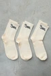 Носки Staff beige logo long три парі 40-45 (WQ0711) - зображення 1