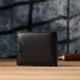 Классический мужской бумажник горизонтального формата из натуральной кожи ST Leather Wallet 23094 Черный - изображение 10