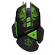 Игровая компьютерная проводная USB мышь UKC PGS 302 7200 DPI RGB подсветка Чёрная с зелёным - изображение 1