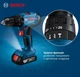 Акумуляторний дриль-шурупокрут Bosch GSB 183-LI (18В, 13 мм, 56 Нм, 2 Агод) ударний + 2АКБ зарядний пристрій кейс (25645) - зображення 7