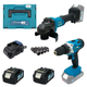Аккумуляторный набор инструментов PROFI-TEC Combo Set 2/8 POWERLine (PCD2820V, DGA201BL): с АКБ 2шт-20V 4.0 Ач - изображение 1