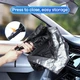 Сонцезахисна шторка парасолька на лобове скло авто Remax SZZY03-F103 10 шарів гнучка ручка 142x80см - зображення 6