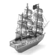 3D пазл Металлический Пиратский корабль Black Pearl - изображение 9